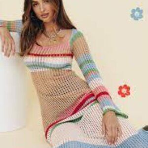 VRG GRL MultiColored Crotched Dress